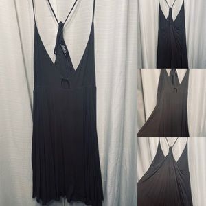Olive Green Flow-y Mini Dress